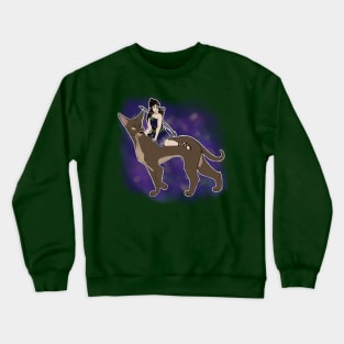 Artemis and her hunting dog Crewneck Sweatshirt